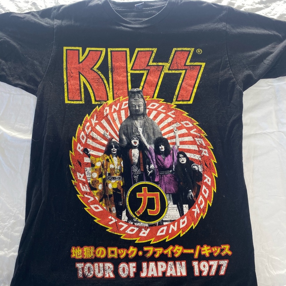 KISS JAPAN WORLD TOUR 1977 SHIRT